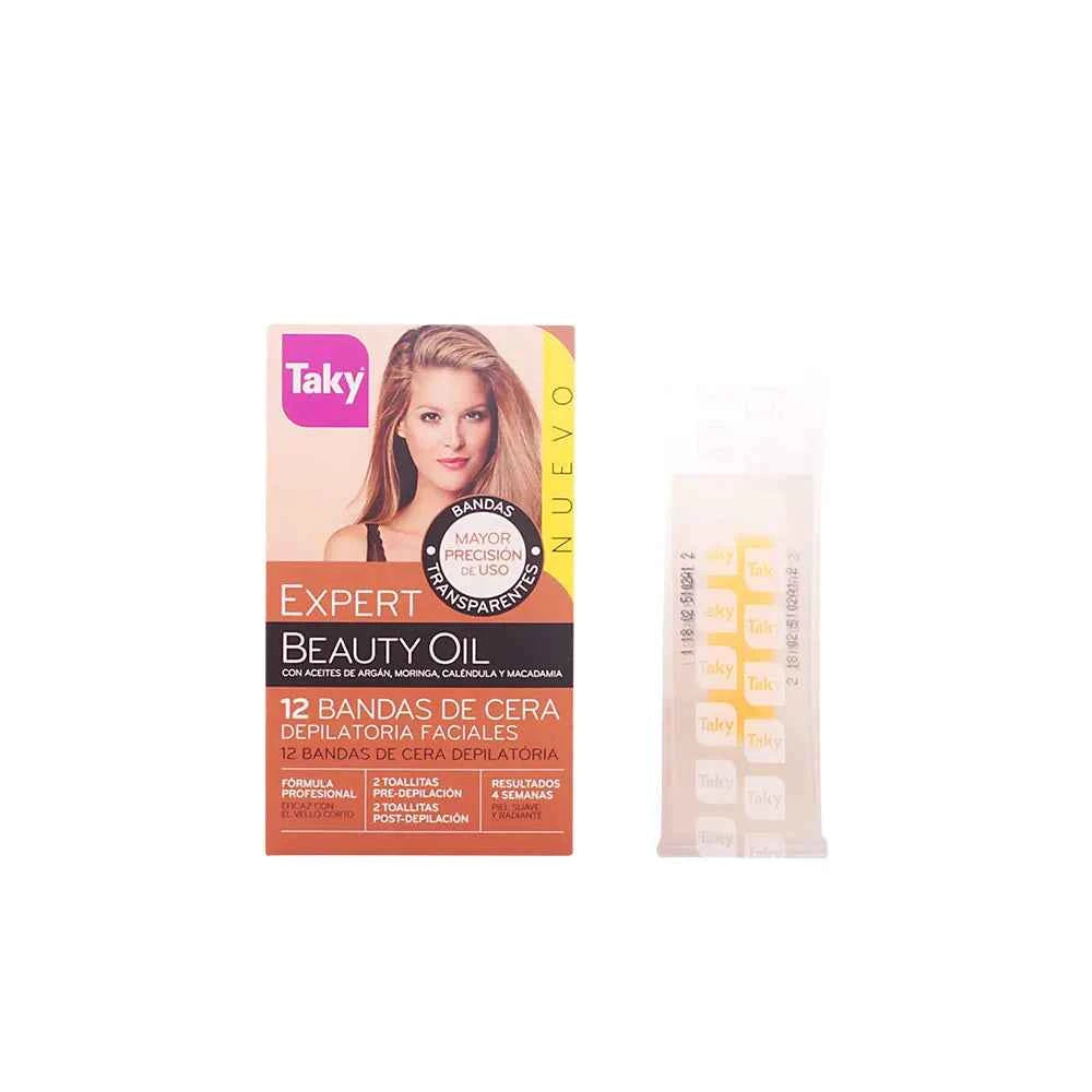 TAKY Beauty Oil Depilatory Facial Wax Bands 12uds Unisex