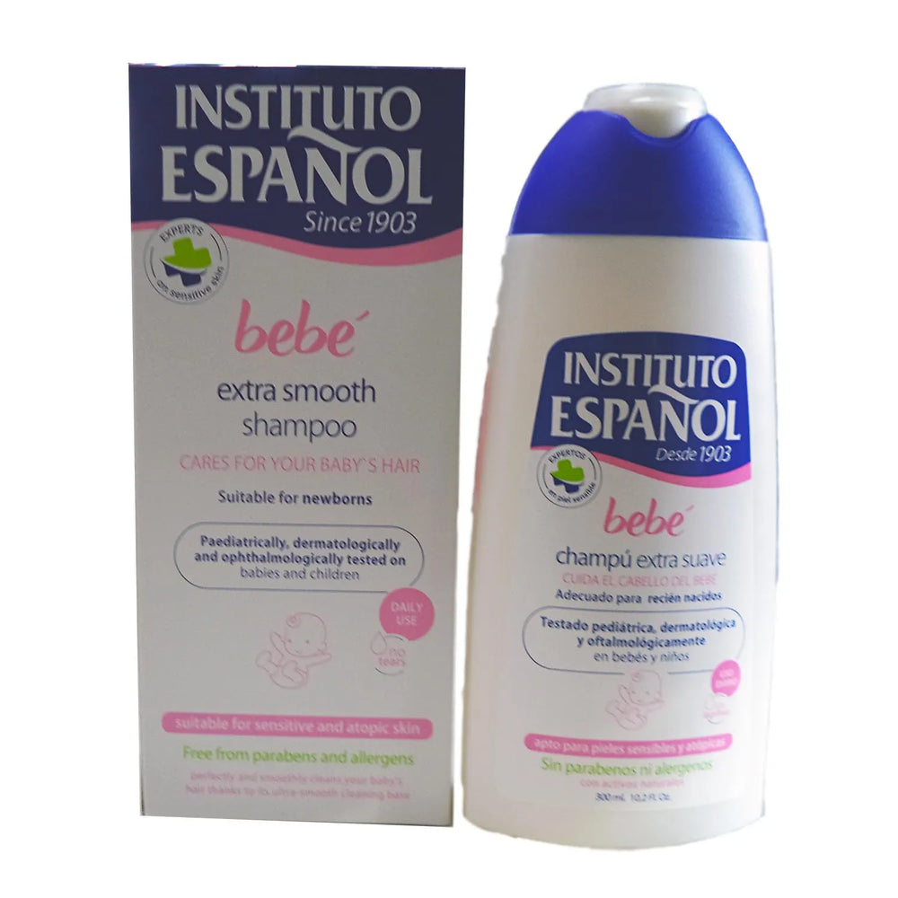 Instituto Español Baby – Shampoo Extra Soft Newborn Sensitive Skin Without Allergens, 300 ml