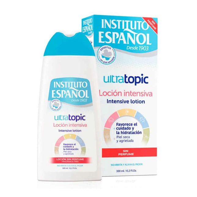 Instituto Español Ultratopic Locion Intensiva Sin – Perfume Unisex, 300 ml