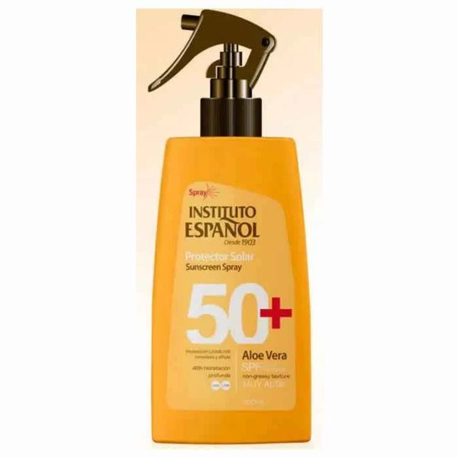 Instituto Español Sunscreen – Spray Aloe Vera Spf50 Unisex, 300 ml