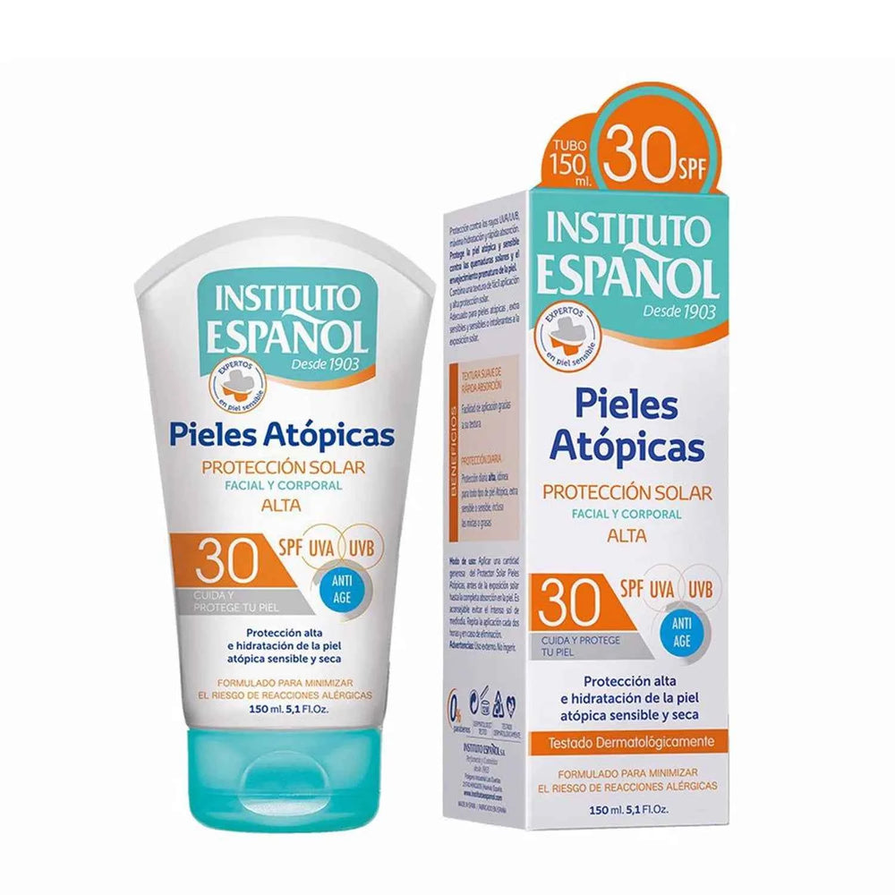 Instituto Español Piel Atópica Protección Solar Facial y Corporal Spf30 Unisex, 150 ml