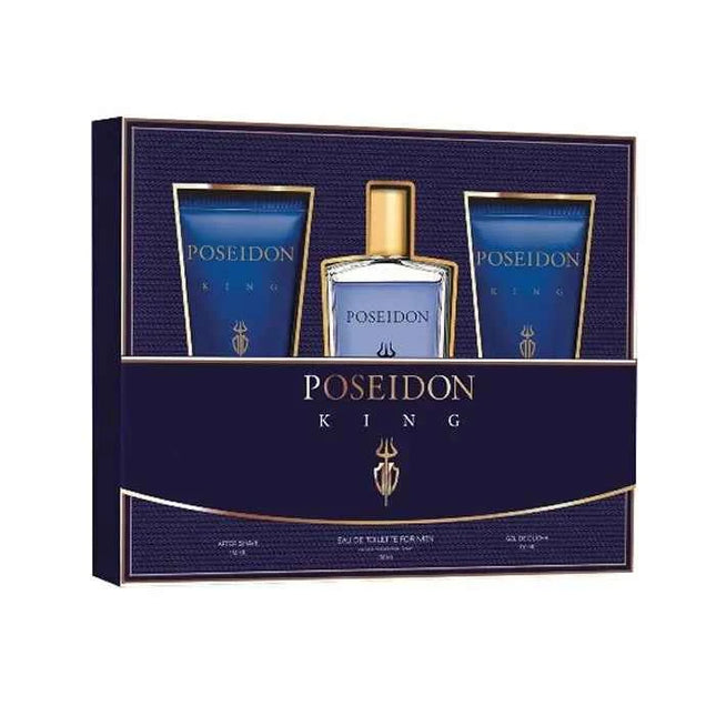 AIRE DE Sevilla Poseidon King Men – Eau de Toilette Unisex Spray 150 ml, Set 3 Pieces