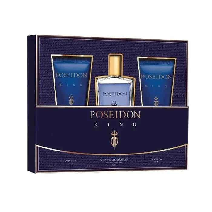 AIRE DE Sevilla Poseidon King Men – Eau de Toilette Unisex Spray 150 ml, Set 3 Pieces