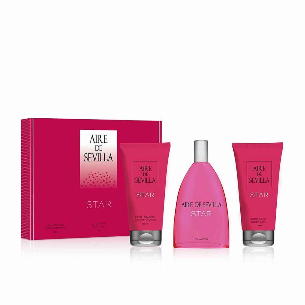 Instituto Español Aire De Sevilla Star – Eau de Toilette Unisex Spray 150 ml Set 3pzas