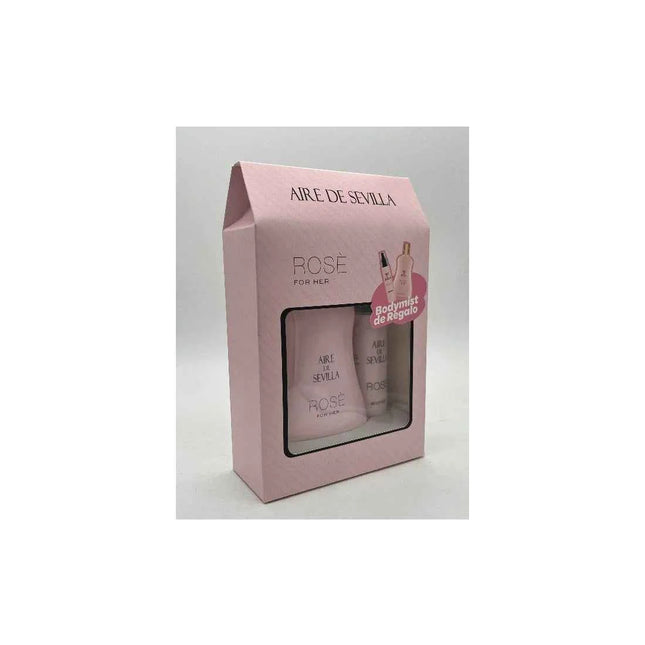 Instituto Español Aire De Sevilla Rose For Her – Eau de Toilette for Women Spray 100 ml Body Mist 50 ml Ts