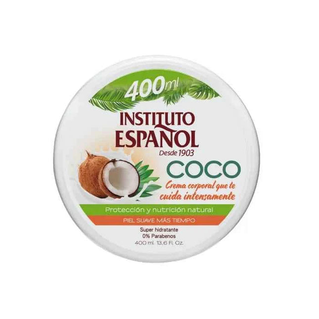Instituto Español Body – Cream Coconut Super Hydratant Unisex, 400 ml