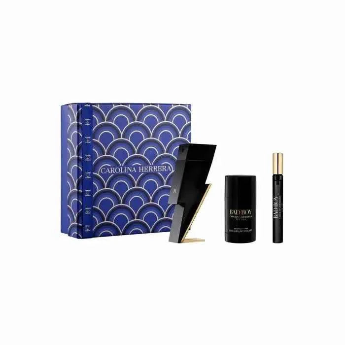 Carolina Herrera Bad Boy – Eau de Toilette for Men Spray 100 ml, Set 3 Pieces