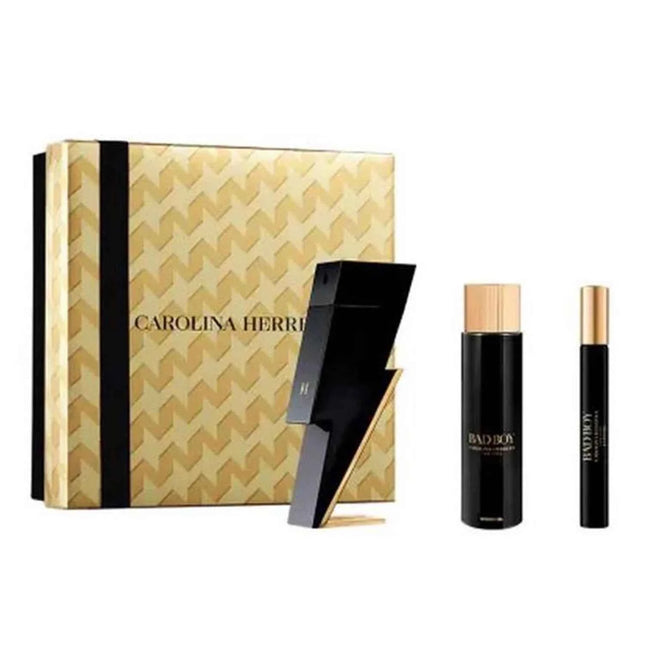 Carolina Herrera Estuche Bad Boy – Eau de Toilette for Women 100 ml Gel De Baño 100 ml Eau de Toilette, 10 ml