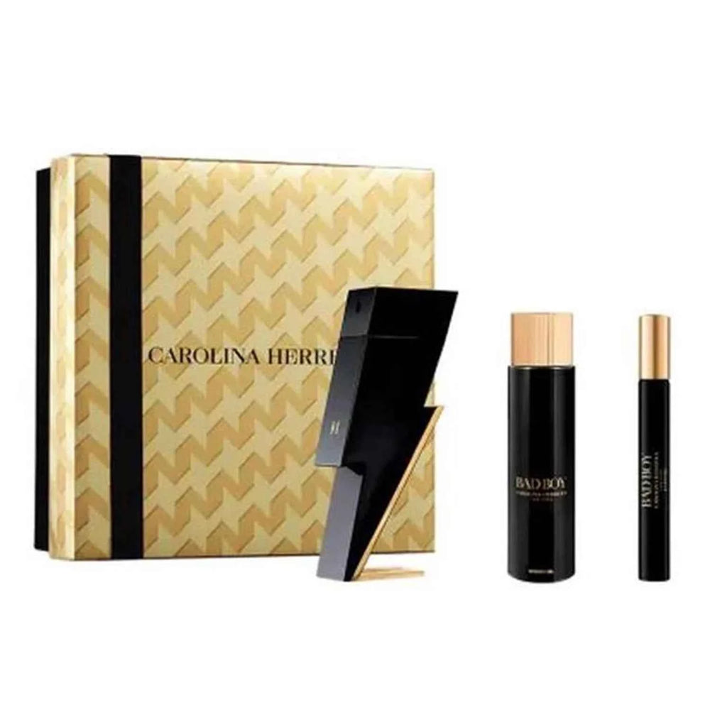 Carolina Herrera Estuche Bad Boy – Eau de Toilette for Women 100 ml Gel De Baño 100 ml Eau de Toilette, 10 ml
