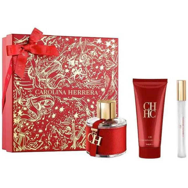 Carolina Herrera Ch Eau de Toilette for Women – Spray 100 ml, Set 3 Pieces