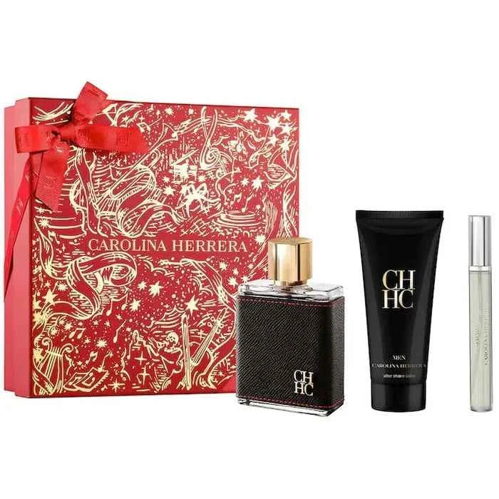 Carolina Herrera Ch Men – Eau de Toilette for Men Spray 100 ml, Set 3 Pieces