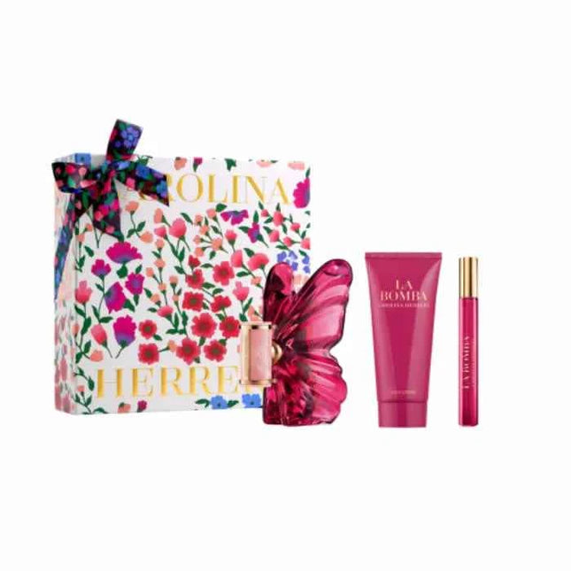 Carolina Herrera La Bomba – Eau de Parfum for Women Spray 80 ml, Set 3 Pieces
