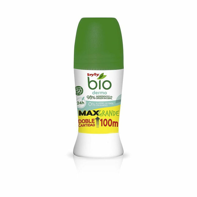 BYLY Bio Natural 0 Dermo Max Desodorante Roll-On Unisex, 100 ml