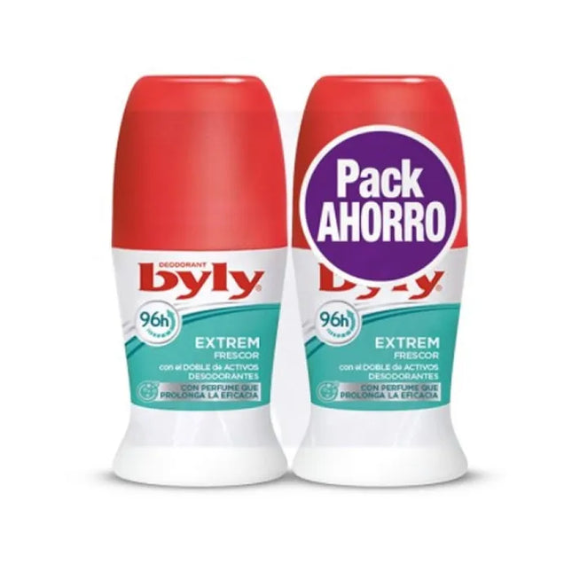 BYLY Extrem Freshness Roll-On – Deodorant Unisex, 2x50 ml
