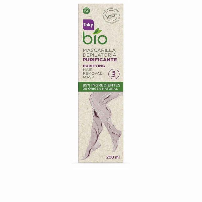 TAKY Bio Natural Purificante Mascarilla Depilatoria Unisex, 200 ml