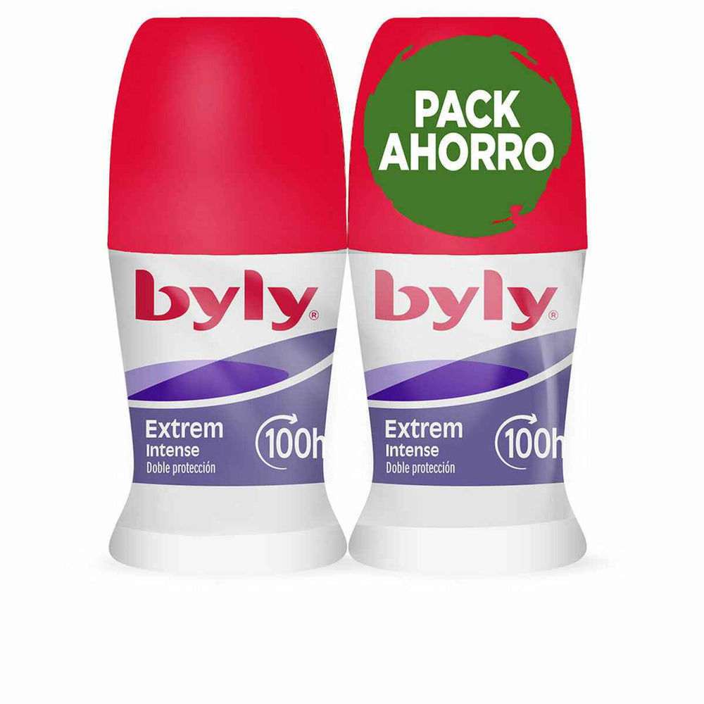 BYLY Extrem Intense 100h Desodorante Roll-On Lote Unisex, 2 X 50 ml