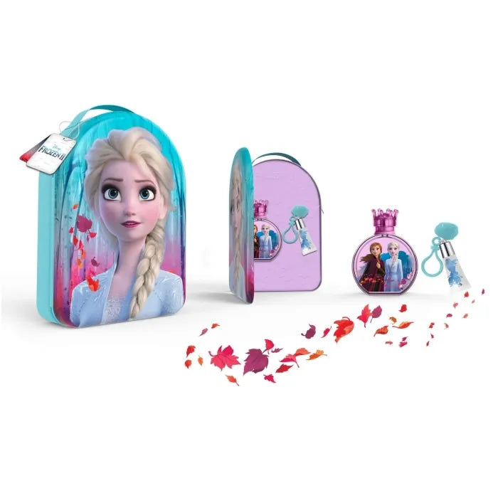 Disney Frozen II Backpack – Eau de Toilette Unisex Spray 100 ml, Set 3 Pieces