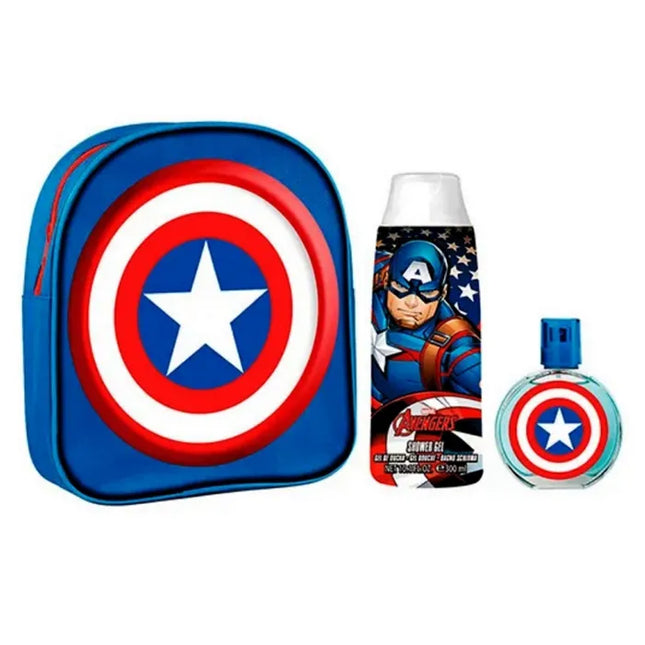 Marvel Captain America – Eau de Toilette Unisex Spray 50 ml, Set 3 Pieces