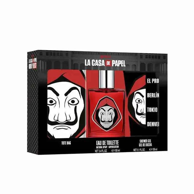 Netflix La Casa De Papel – Eau de Toilette for Men Spray 100 ml, Set 3 Pieces