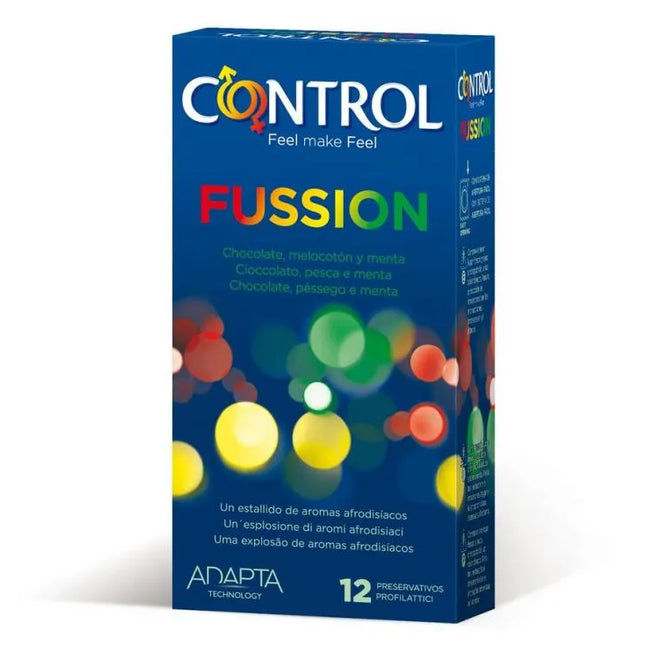 Control Fussion Chocolate, Peach and Mint, 12 Units