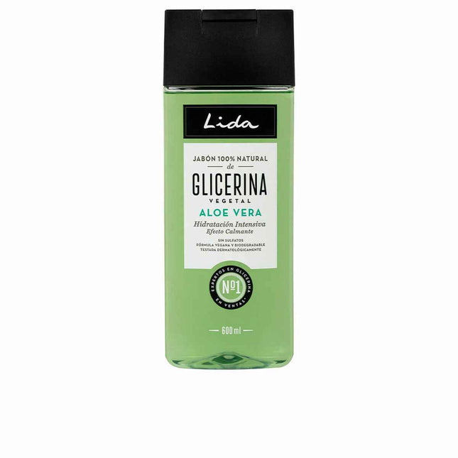 LIDA Jabón 100 Natural Glicerina y Aloe Vera Unisex, 600 ml