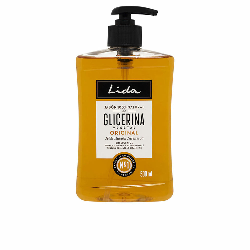 LIDA Jabón 100 Natural Manos Glicerina Unisex, 500 ml