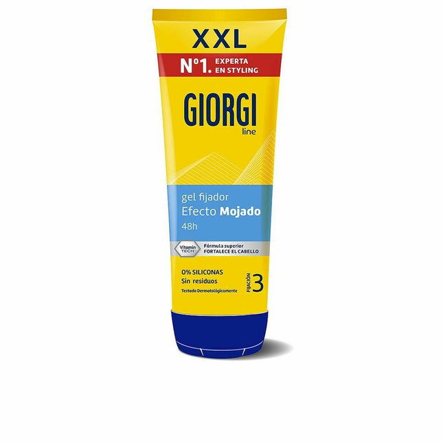 Giorgi LINE Efecto Mojado – Gel Fijador Extrafuerte N3 Unisex, 240 ml