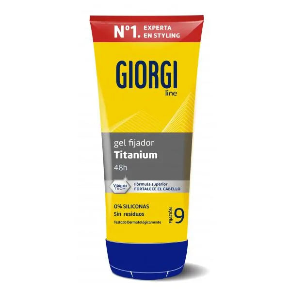 Giorgi LINE Absolute Titanium – Gel Fijador Indestructible N9 Unisex, 240 ml