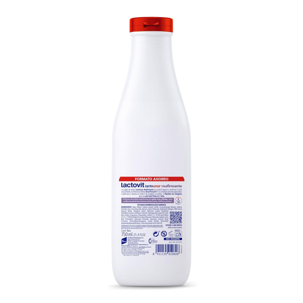 Lactovit Lacto-Urea – Gel De Ducha Reafirmante Unisex, 750 ml