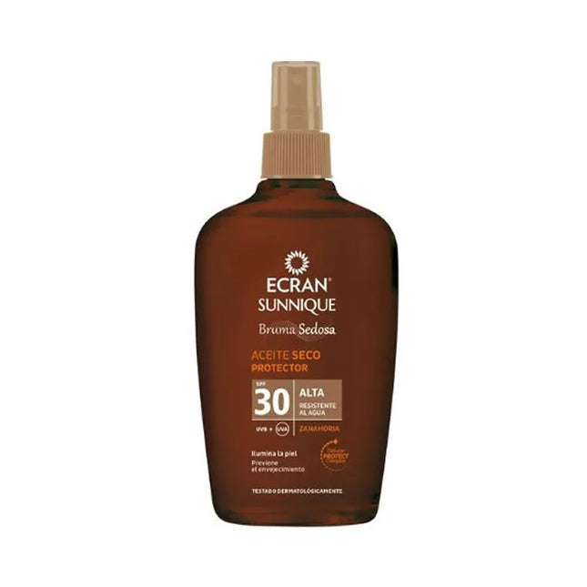 Ecran Sunnique Silky Mist Protective Dry Oil Spf30 Unisex, 100 ml