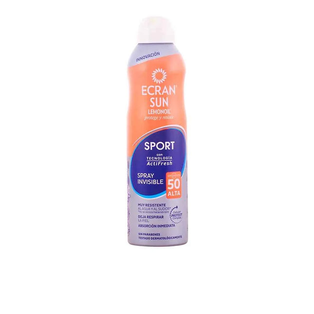 Ecran Sun Lemonoil Sport Invisible – Spray Spf50 Unisex, 250 ml