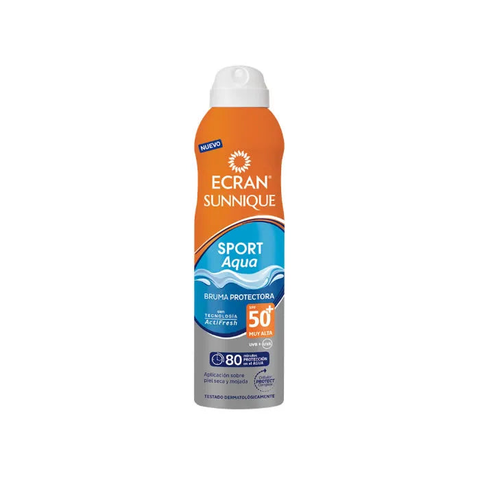 Ecran Sunnique Sport Aqua Protection Mist Spf50 Unisex, 250 ml