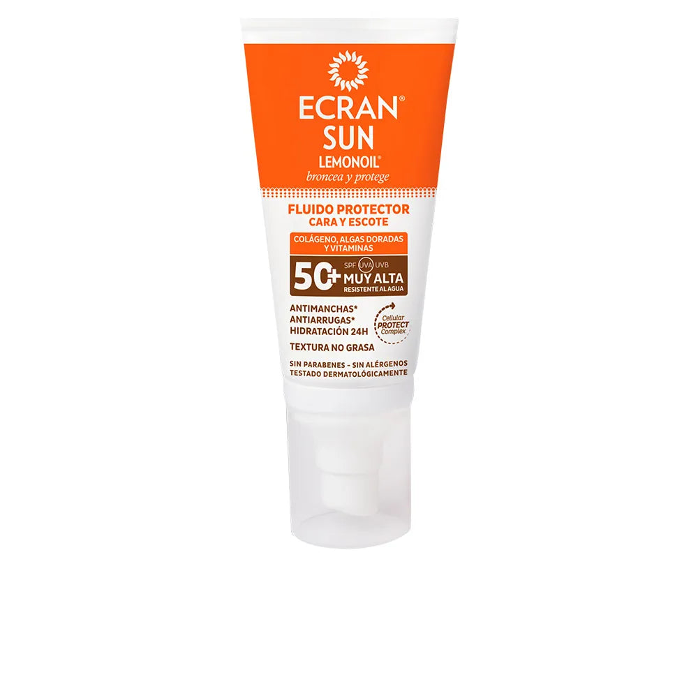 Ecran Sun Lemonoil Face And Neck Fluid Spf50 Unisex, 50 ml