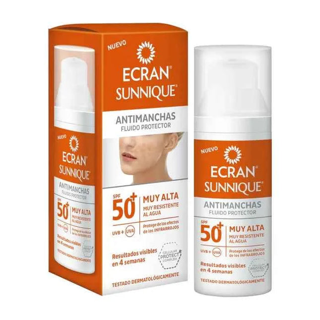 Ecran Sunnique Antimanchas Fluido Protector Spf50+ Unisex, 50 ml