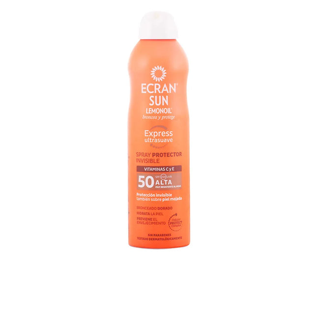 Ecran Sun Lemonoil Protect Invisible – Spray Spf50 Unisex, 250 ml