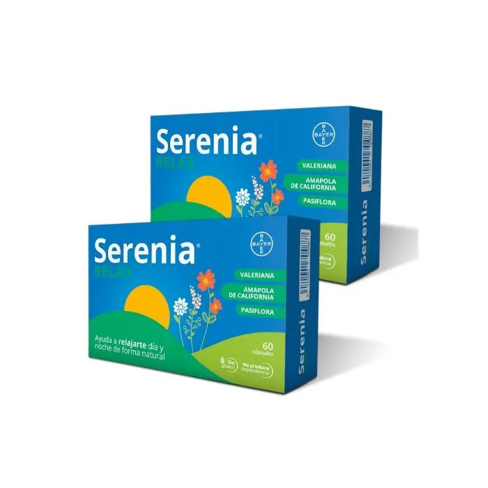 Bayer Serenia Natural Relaxation Day & Night 2x, 60 capsules