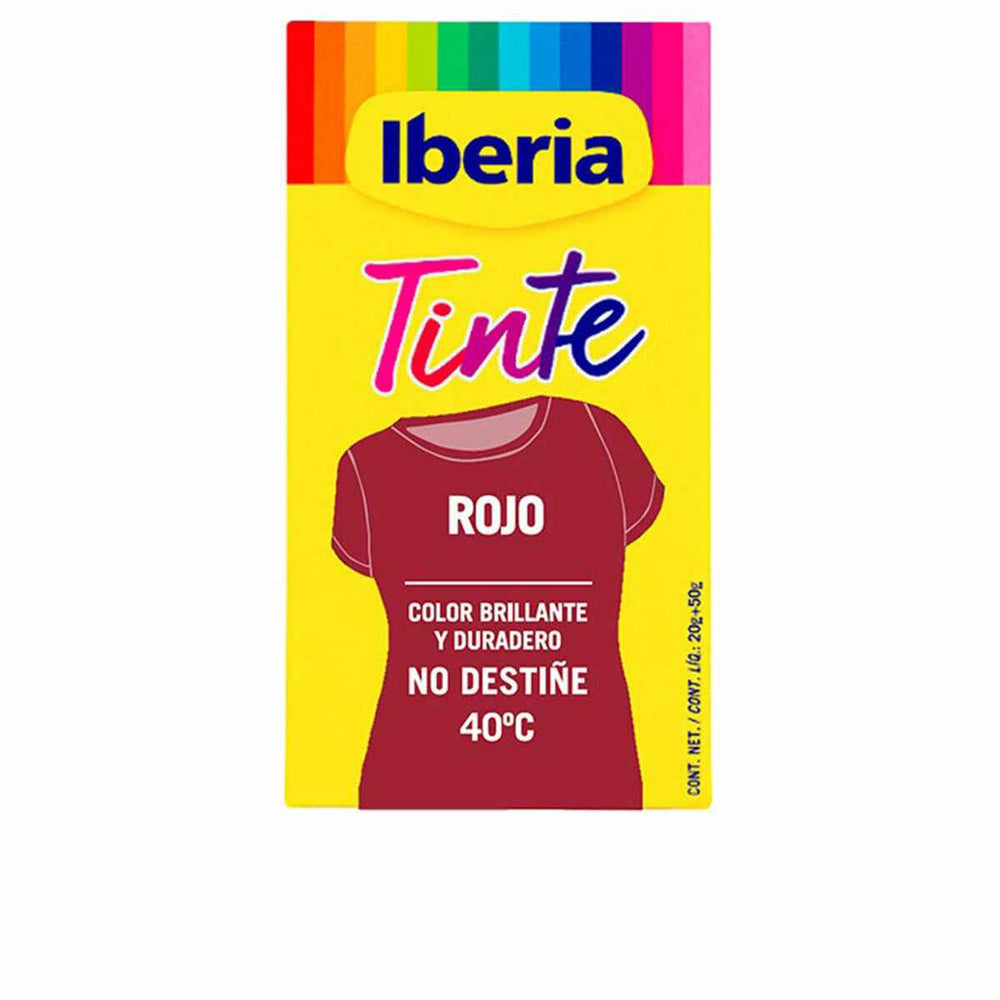 Iberia Tinte Ropa No Destiñe 40 Rojo, 70 g