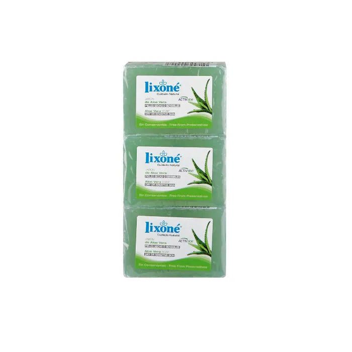Lixoné Aloe Vera Soap Dry Or Sensitive Skin Unisex, 3x125 g