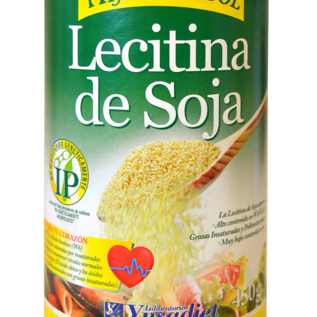 Ynsadiet Lecitina Soja Granulada Bote Gmo, 450 g