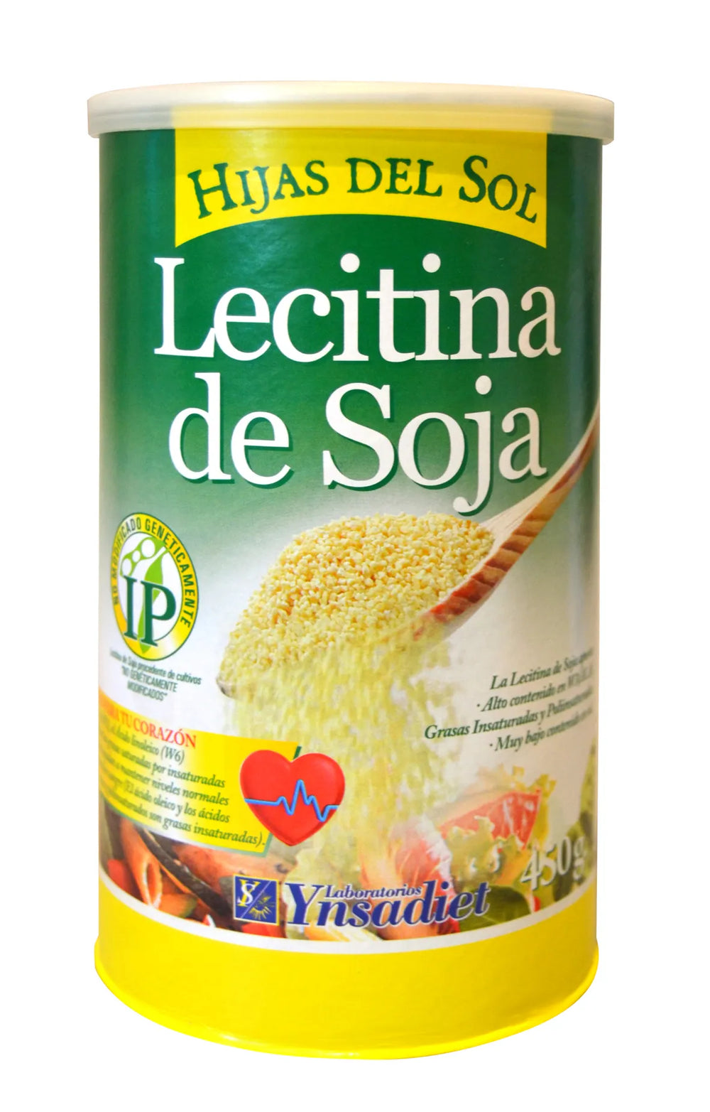 Ynsadiet Lecitina Soja Granulada Bote Gmo, 450 g