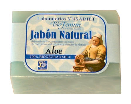 Ynsadiet Jabon Natural Aloe Vera, 100 g