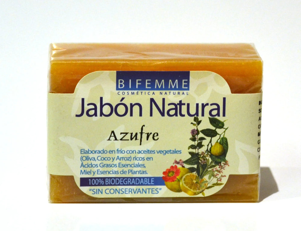 Ynsadiet Jabon Natural Azufre, 100 g