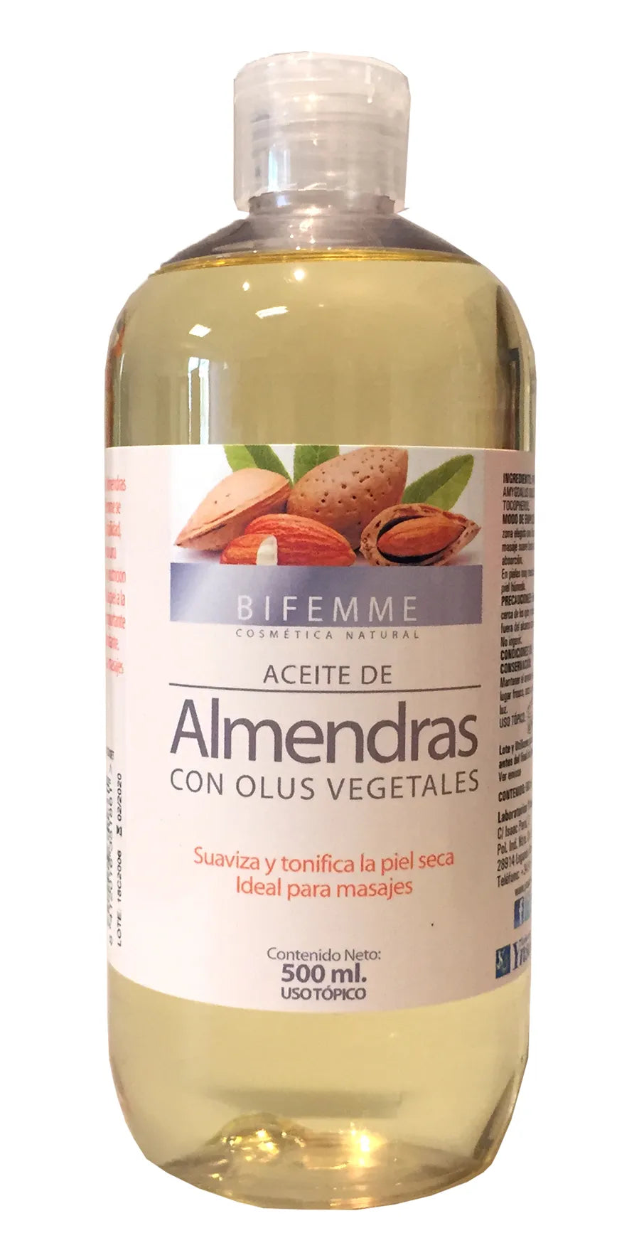 Ynsadiet Aceite Almendras, 500 ml