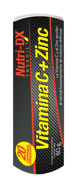 Ynsadiet Vitamina C Zinc 20 Comp Efervescentes