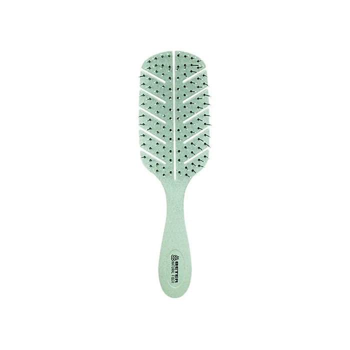 Beter Detangling Natural Fiber Hair Brush Green Unisex