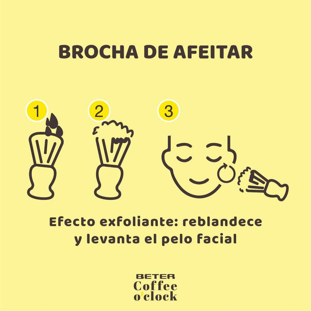 Beter Coffee O'clock Brocha De Afeitar 1 U Unisex