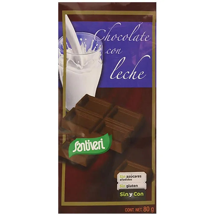 Santiveri Milk Chocolate + Maltitol, 80 g