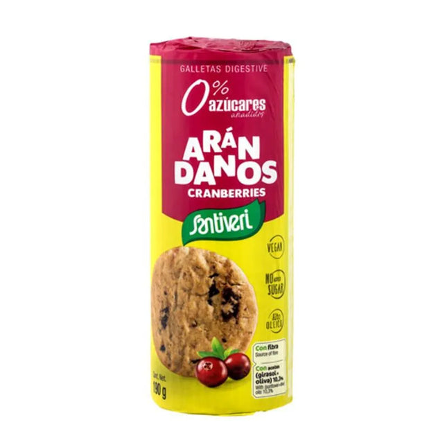 Santiveri Digestive Cranberry Biscuits, 190 g
