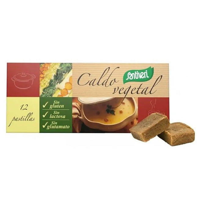 Santiveri Unsalted Vegetable Broth 12 tablets, 100 g