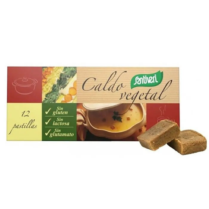 Santiveri Unsalted Vegetable Broth 12 tablets, 100 g